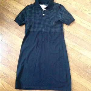 Theory Black Isla Shock empire waist dress Sz S